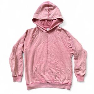 FairPlay Distressed Washed Salmon Pink Raglan Hoodie